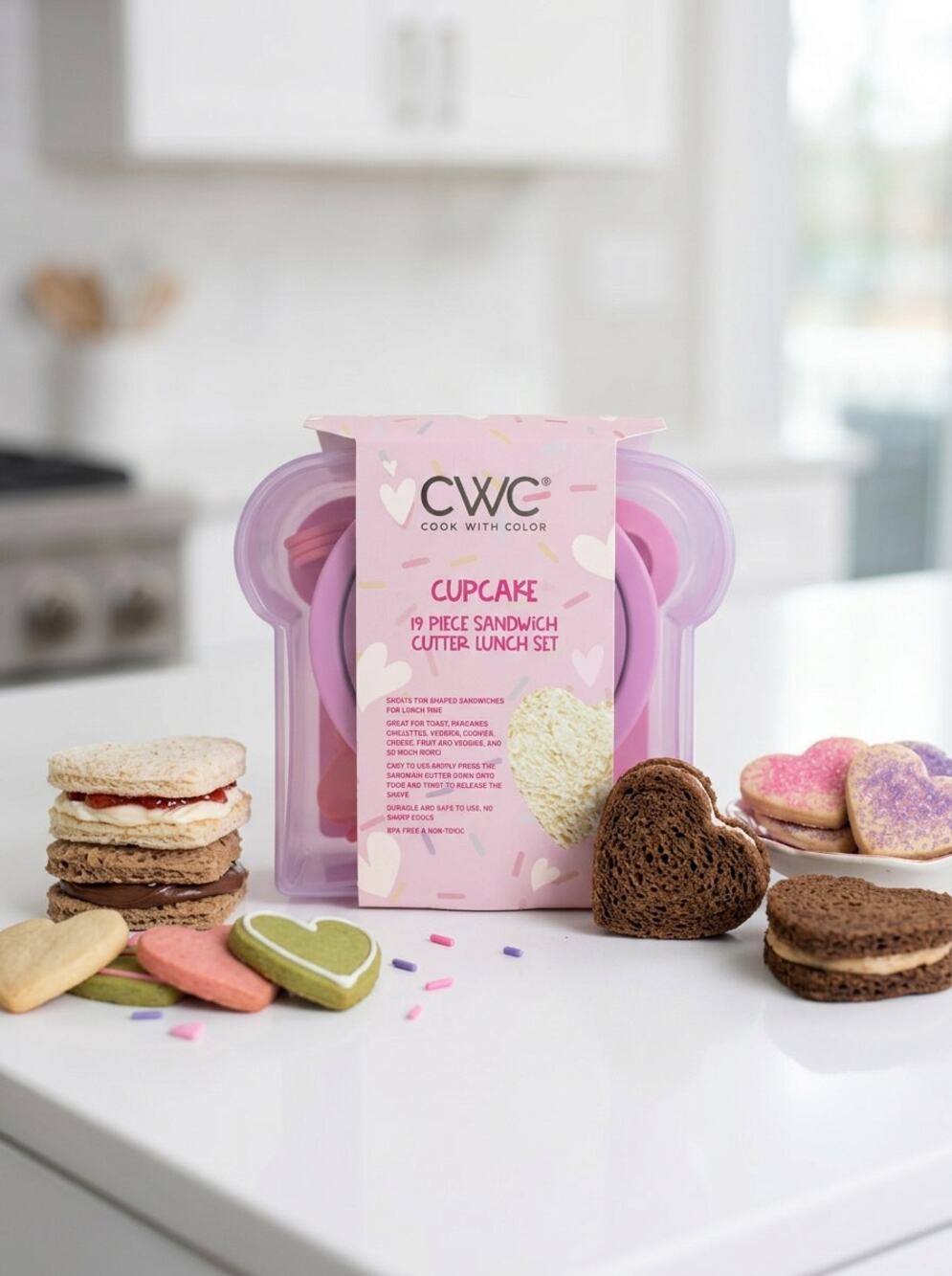 Cook With Color Cupcake Sandwich Cutter Set 19pc
